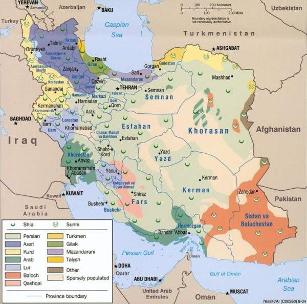 иран карта