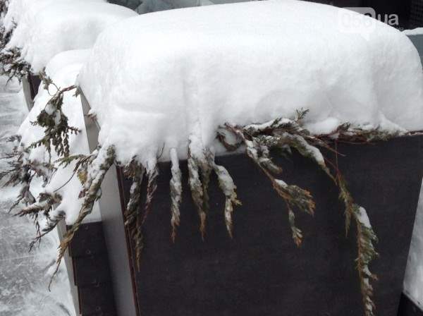 снег в днепропетровске 28 января 2014