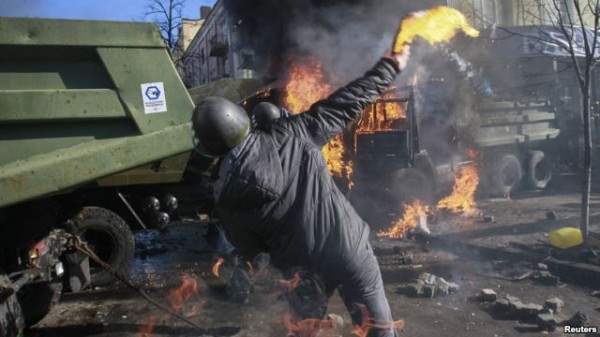 Киев 18 февраля 2014 противостояние