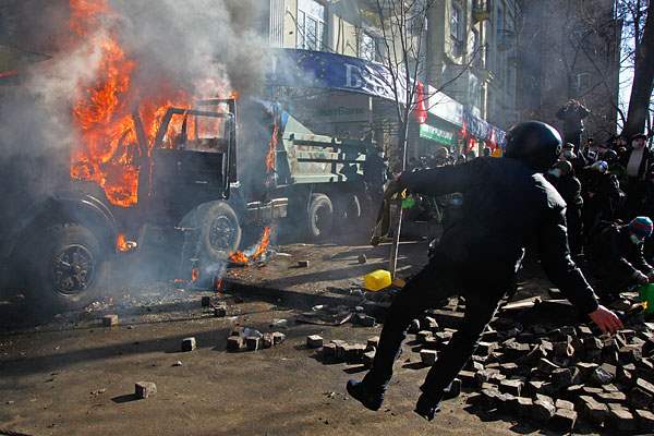 Киев 18 февраля 2014 противостояние14