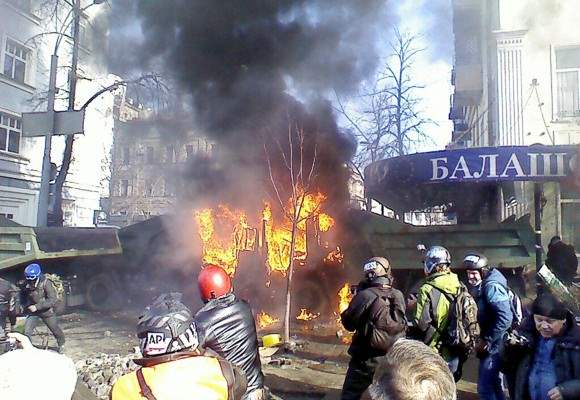 Киев 18 февраля 2014 противостояние16