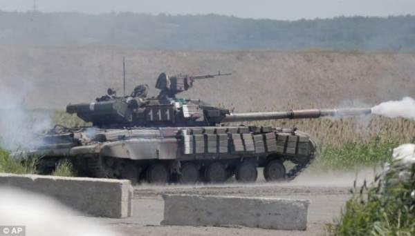 российские танки в Украине