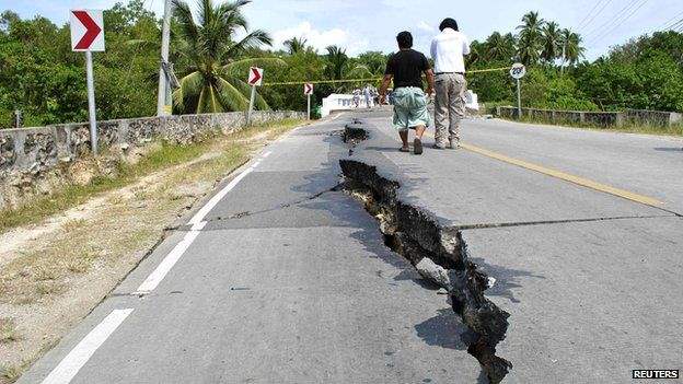 Филиппины землетрясение
