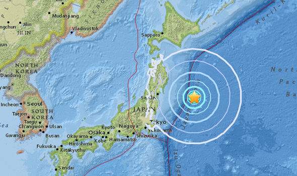 Япония землетрясение