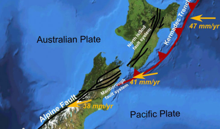 Сейсмичность в Окленде новая Зеландия