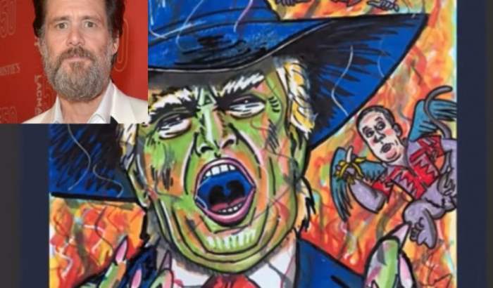 Jim carrey painting of melania - 🧡 Jim Carrey Says the Political Phase of....