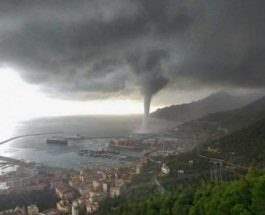 водный торнадо в Итали