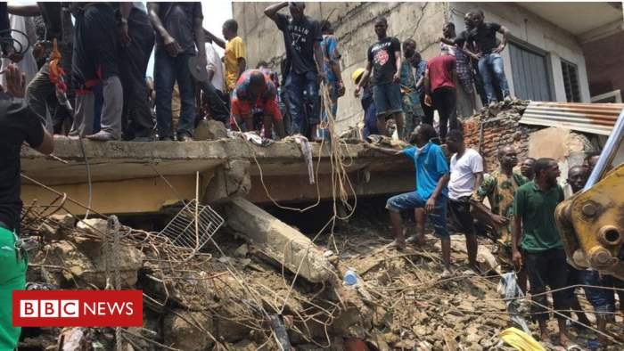 Жилой дом рухнул в Нигерии
