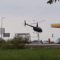В Польше пилот посадил вертолет на заправке