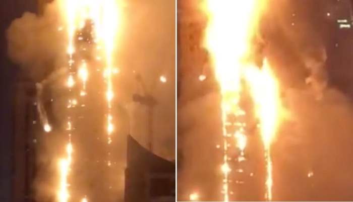Пожар охватил башню Abbco в ОАЭ