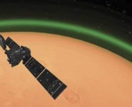 Марс,зеленое свечение
