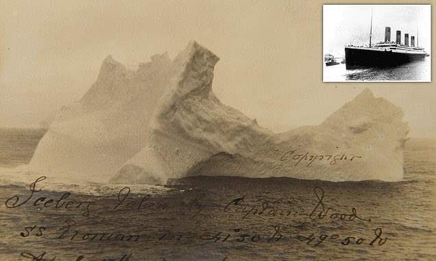 редкая фотография айсберга, потопившего Титаник