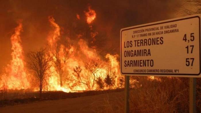 пожары аргентина