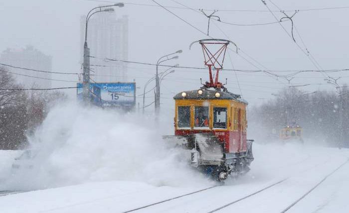 снег, Москва,