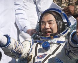 Японский астронавт, рекорд, выход в космос,