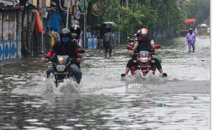 Калькутта, Индия, затопление, дождь,