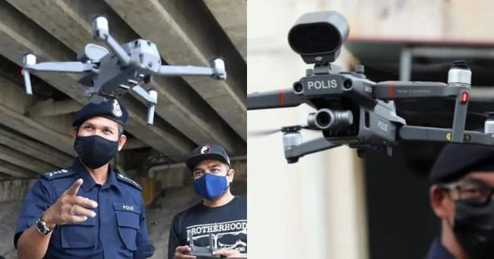 Полиция, дроны, Малайзия,