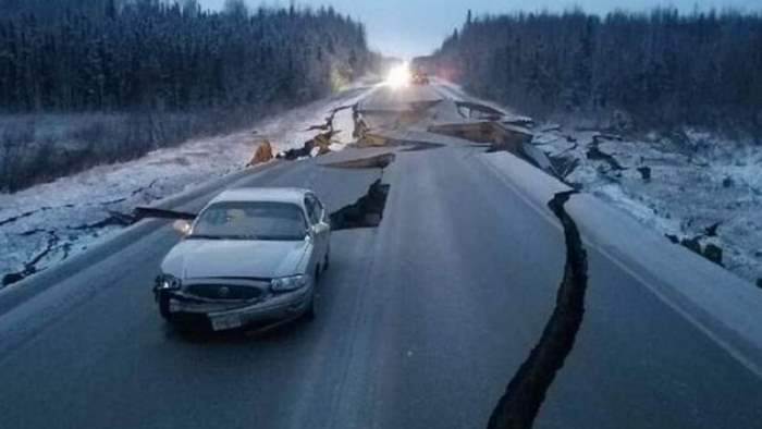 Аляска, землетрясение,