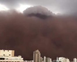 Сан-Паулу, пыль, облако,