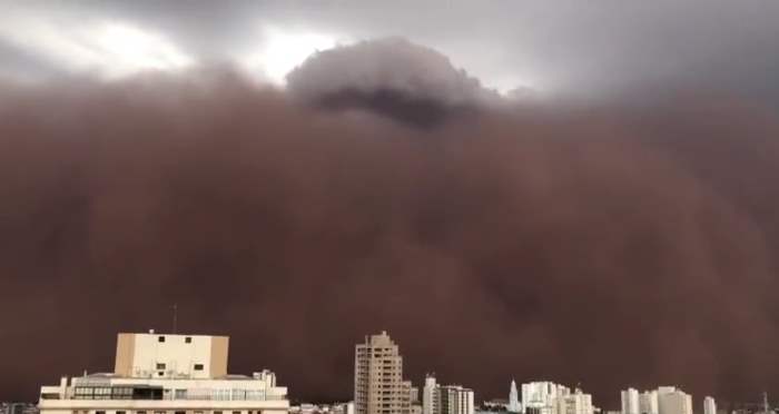 Сан-Паулу, пыль, облако,