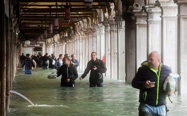 Венеция, штормы, наводнения,