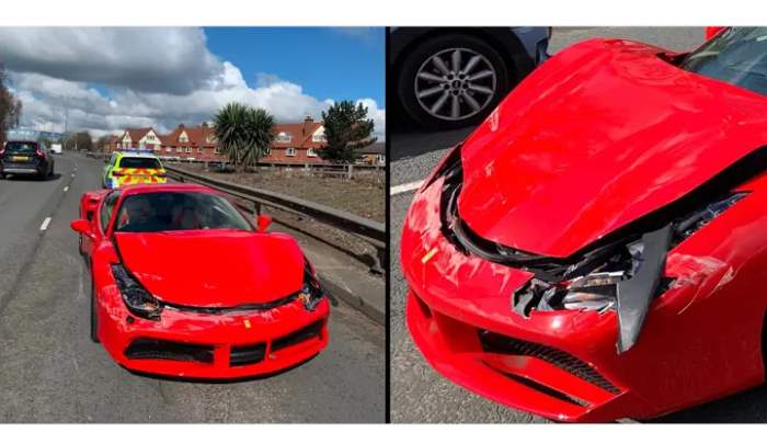 Ferrari, авария,